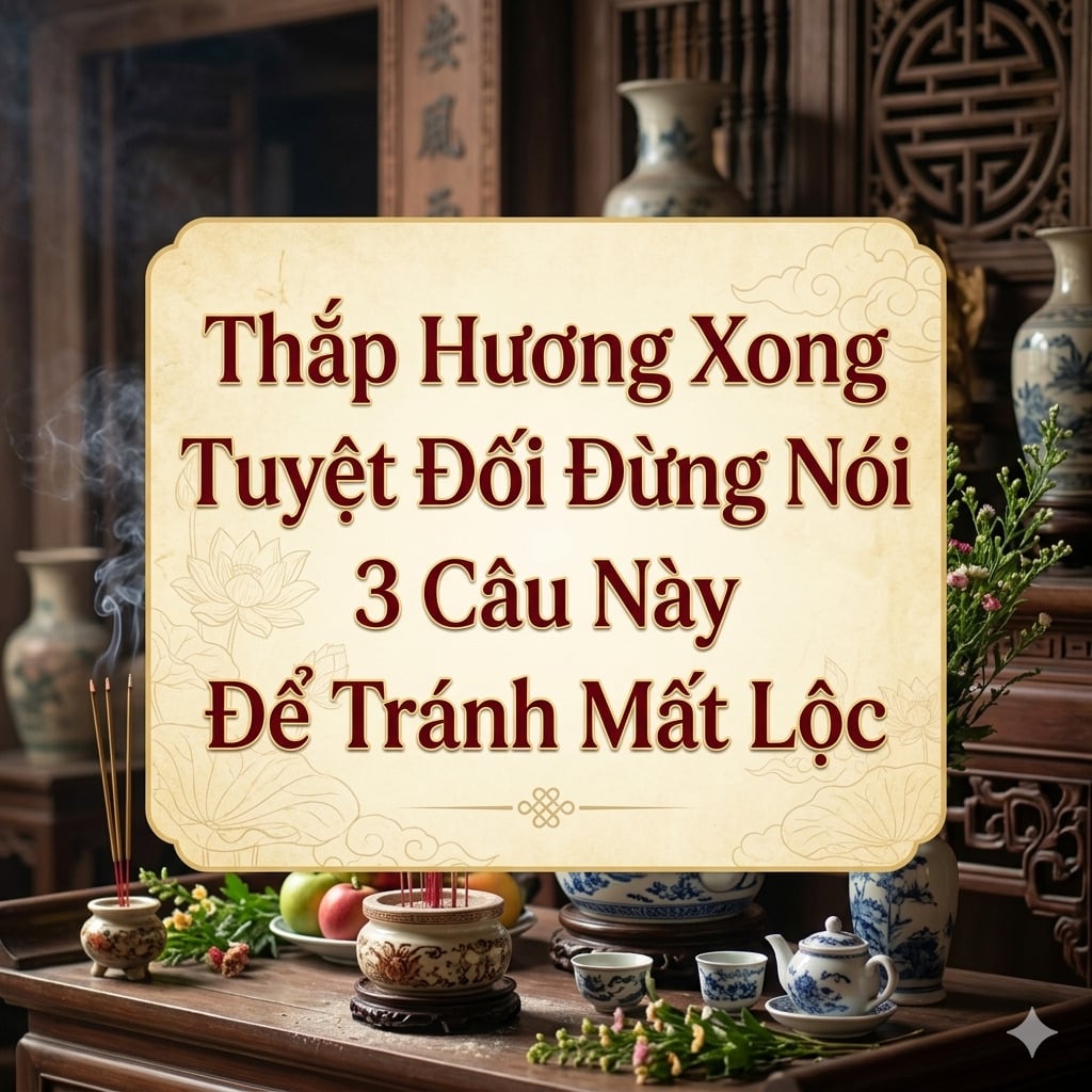 Thắp Hương Xong Tuyệt Đối Đừng Nói 3 Câu Này Để Tránh Mất Lộc