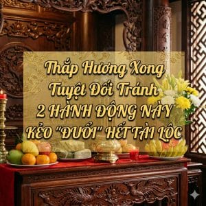 Thắp Hương Xong Tuyệt Đối Tránh 2 Hành Động Này Kẻo "Đuổi" Hết Tài Lộc