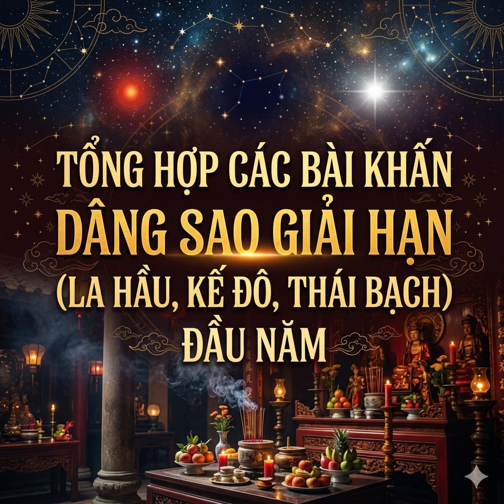 Tổng Hợp Các Bài Khấn Dâng Sao Giải Hạn (La Hầu, Kế Đô, Thái Bạch) Đầu Năm