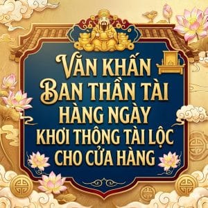 Văn Khấn Ban Thần Tài Hàng Ngày Khơi Thông Tài Lộc Cho Cửa Hàng
