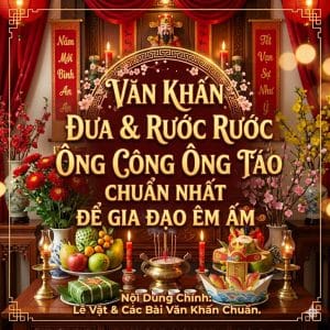 Văn Khấn Đưa & Rước Ông Công Ông Táo Chuẩn Nhất Để Gia Đạo Êm Ấm
