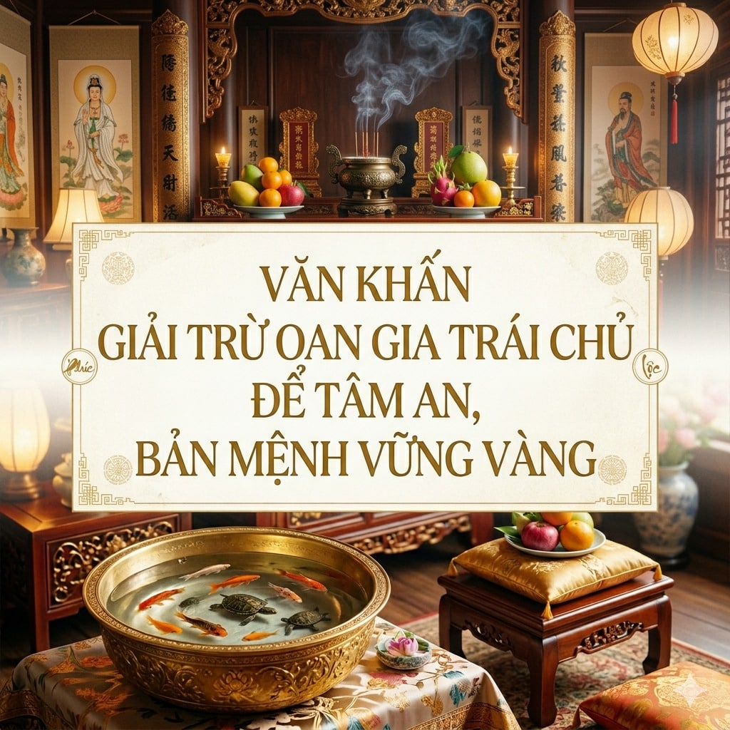 Văn Khấn Giải Trừ Oan Gia Trái Chủ Để Tâm An, Bản Mệnh Vững Vàng