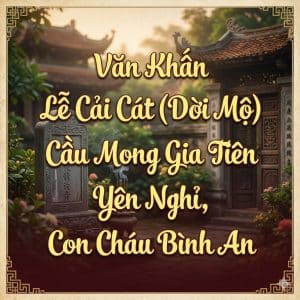 Văn Khấn Lễ Cải Cát (Dời Mộ) Cầu Mong Gia Tiên Yên Nghỉ, Con Cháu Bình An