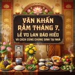 Văn Khấn Rằm Tháng 7, Lễ Vu Lan Báo Hiếu Và Cách Cúng Chúng Sinh Tại Nhà
