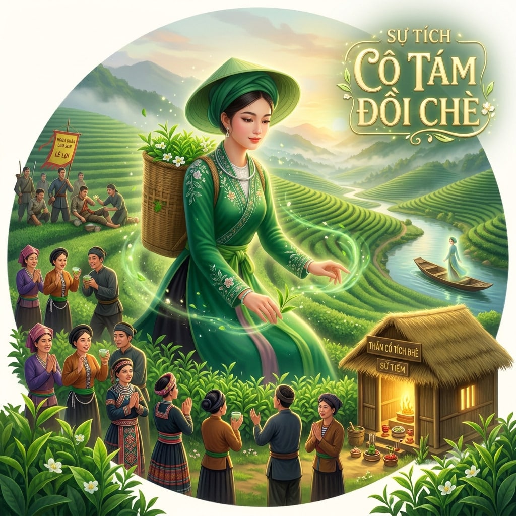 Sự tích Cô Tám Đồi Chè linh thiêng vùng đất khách