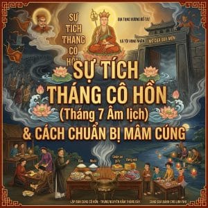 Sự tích Tháng Cô Hồn (Tháng 7 Âm lịch) & Cách chuẩn bị mâm cúng