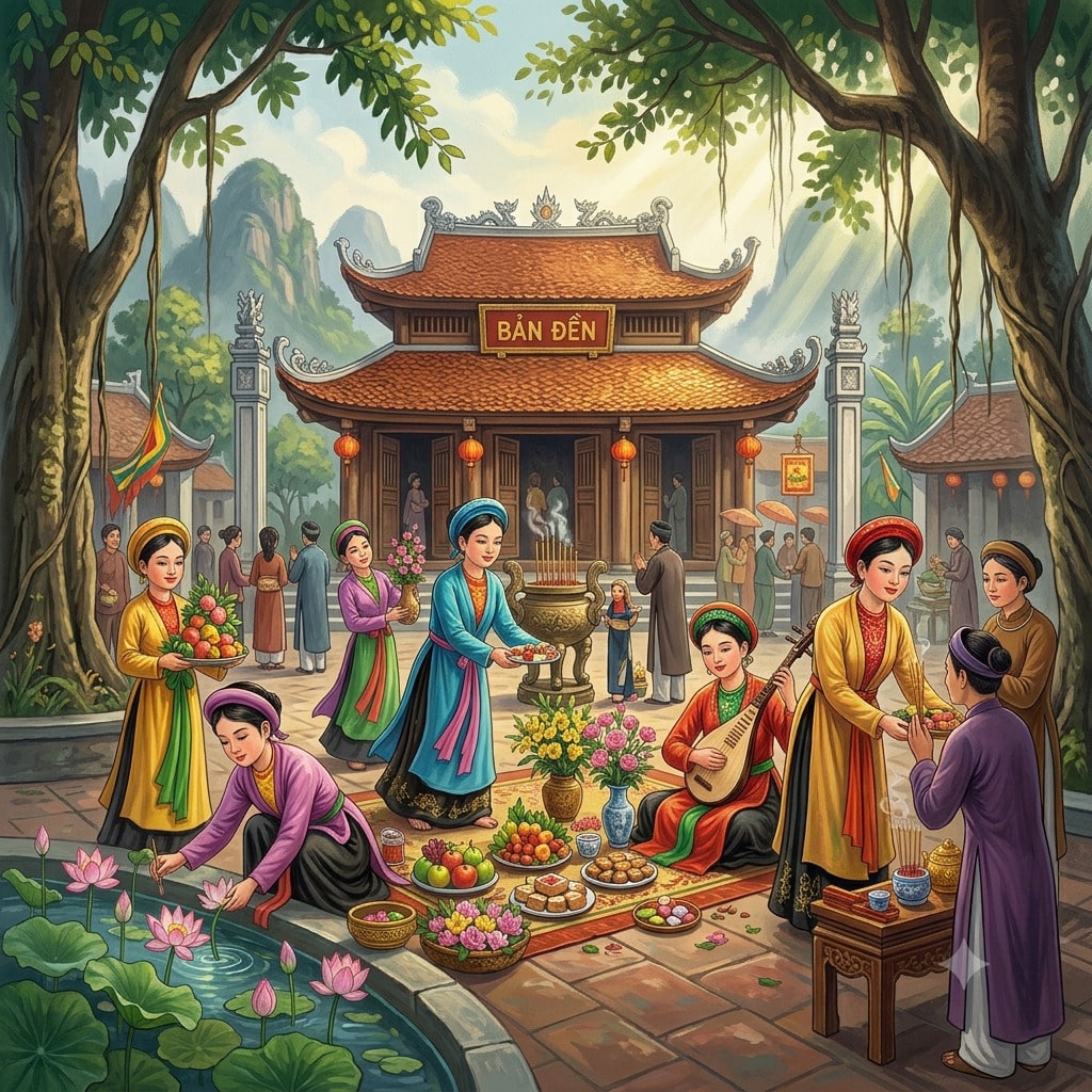 Sự tích các Cô Bé Bản Đền (Chí Mìu, Suối Ngang, Sapa) & Lễ dâng