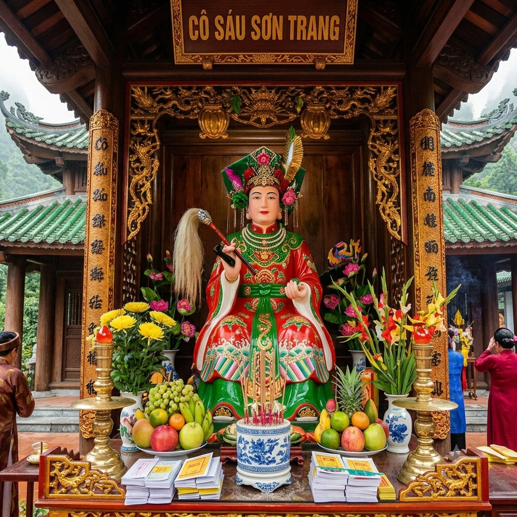 Sự tích Cô Sáu Sơn Trang (Cô Sáu Lục Cung) hiển linh