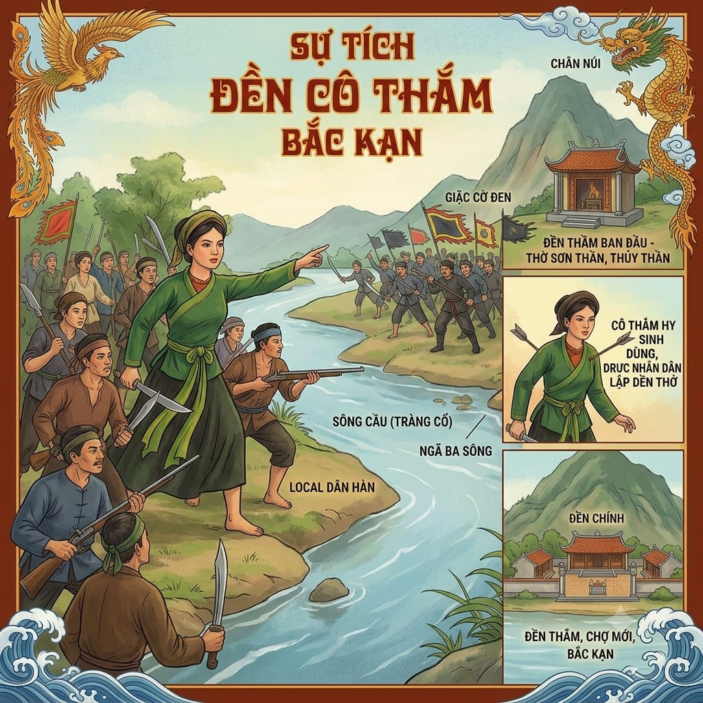 Sự tích Đền Cô Thắm Bắc Kạn