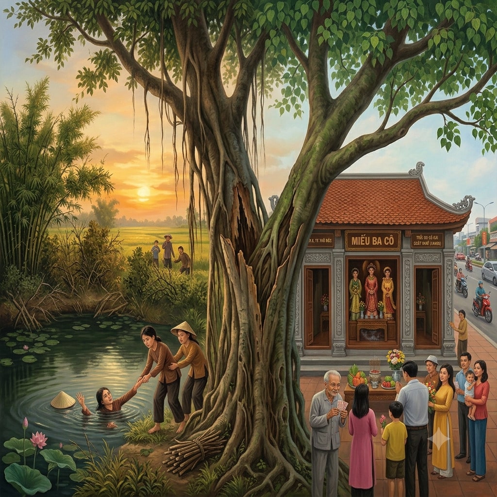 Sự tích Miếu 3 Cô Quận 2