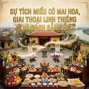 Sự tích Miếu Cô Mai Hoa, Giai thoại linh thiêng và cách sắm lễ