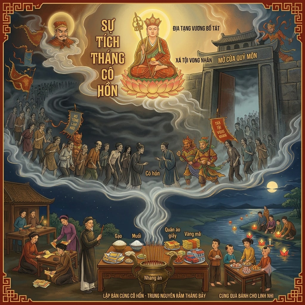 Sự tích Tháng Cô Hồn (Tháng 7 Âm lịch)