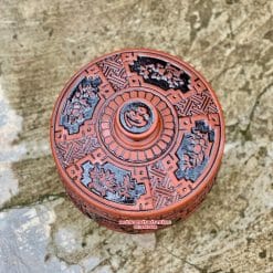 Hũ gạo sành Phú quý đỏ