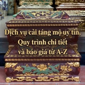 Dịch vụ cải táng mộ uy tín, Quy trình chi tiết và báo giá từ A-Z