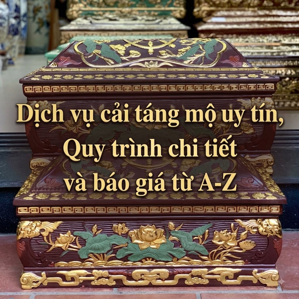 Dịch vụ cải táng mộ uy tín, Quy trình chi tiết và báo giá từ A-Z
