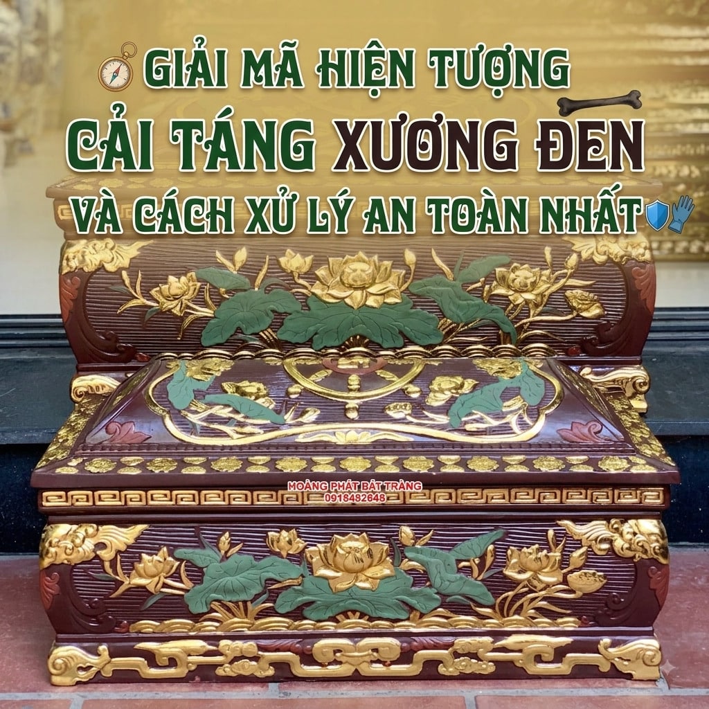 Giải mã hiện tượng cải táng xương đen và cách xử lý an toàn nhất