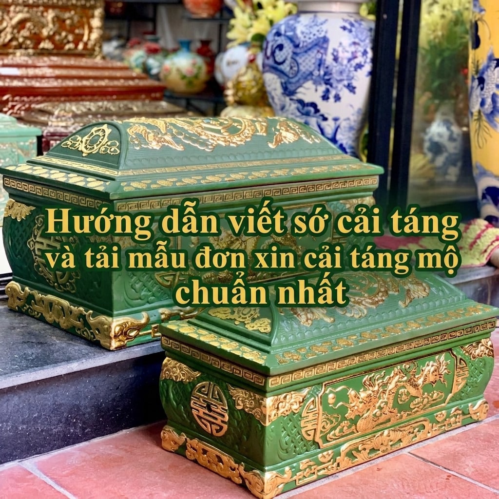Hướng dẫn viết sớ cải táng và tải mẫu đơn xin cải táng mộ chuẩn nhất