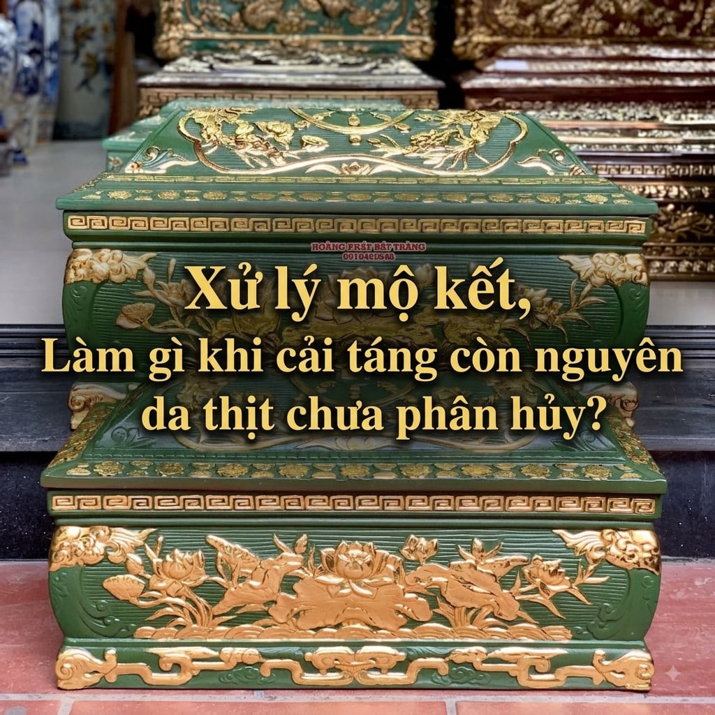 Xử lý mộ kết, Làm gì khi cải táng còn nguyên da thịt chưa phân hủy?