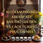 10 Lỗi Sai Phổ Biến Khi Sắp Xếp Bàn Thờ Gia Tiên Và Cách Tự Khắc Phục Tại Nhà