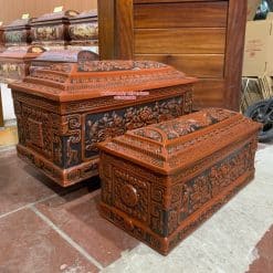Quách tiểu sành sen mới mái Vòm cỡ Đại QTSA104