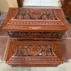 Quách tiểu sành sen mới mái Vòm cỡ Đại QTSA104