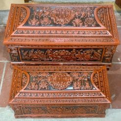 Quách tiểu sành sen mới mái Vòm cỡ Đại QTSA104