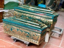 Quách tiểu sứ sen phình mạ vàng cao cấp cỡ Đại
