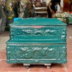 Quách tiểu sứ rồng xanh lục cỡ Đại mái Vòm