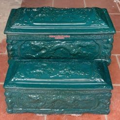 Quách tiểu sứ rồng xanh lục cỡ Đại mái Vòm