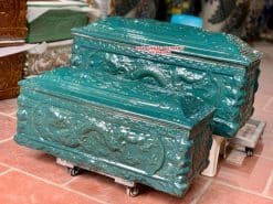 Quách tiểu sứ rồng xanh lục cỡ Đại mái Vòm