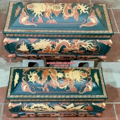 Quách tiểu sành Song Linh xanh lục cao cấp cỡ Đại QTSA110